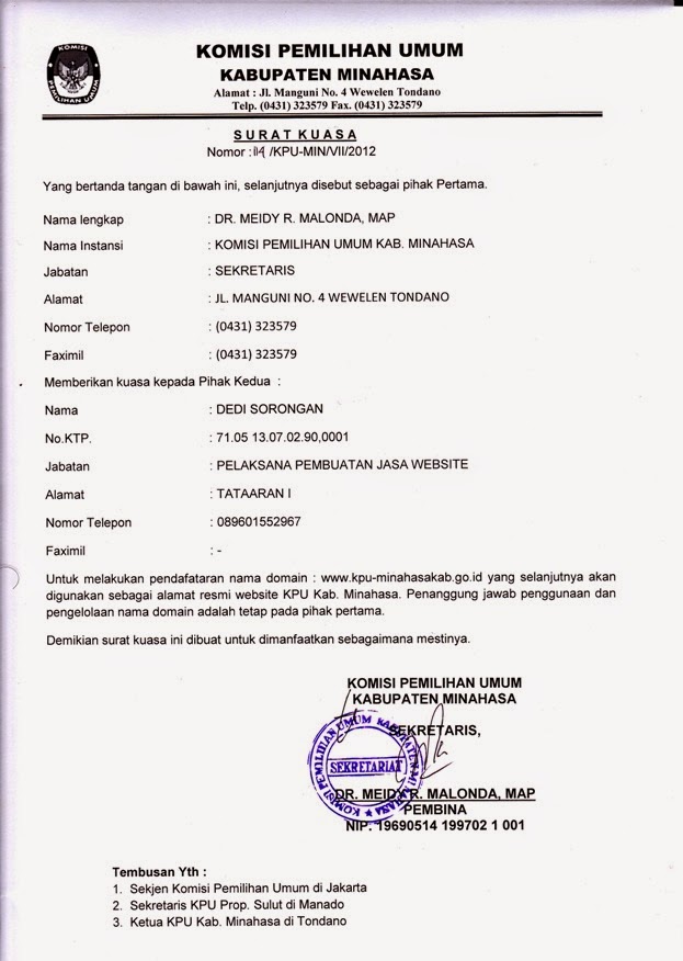 Contoh Surat Kuasa Berbagai Keperluan Yang Baik dan Benar 