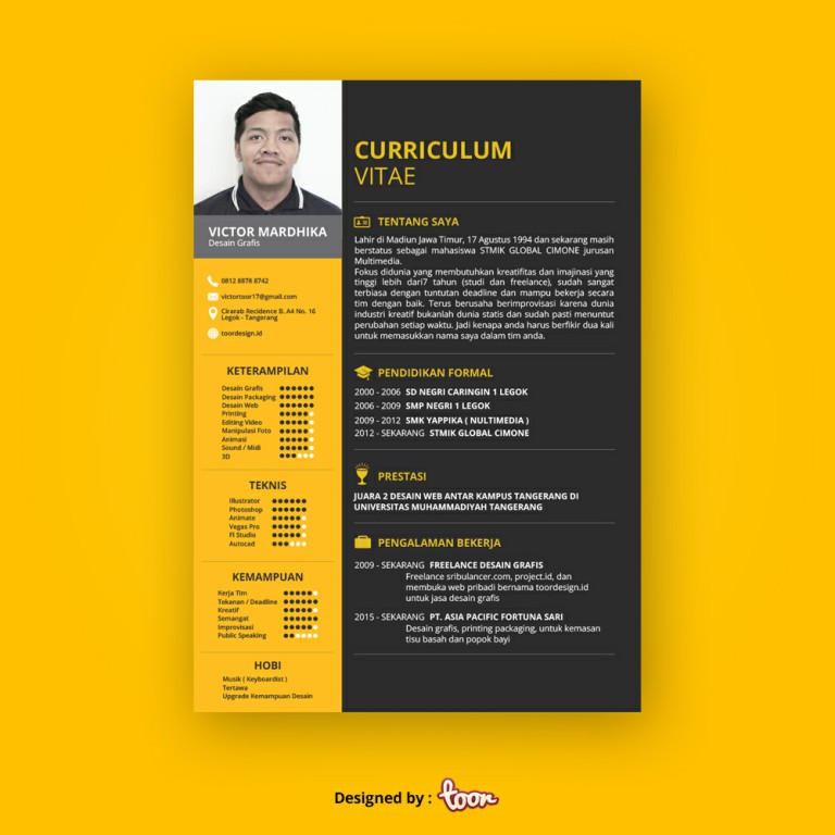 Contoh Cv Surat Lamaran Kerja Yang Menarik Bagi Perusahaan