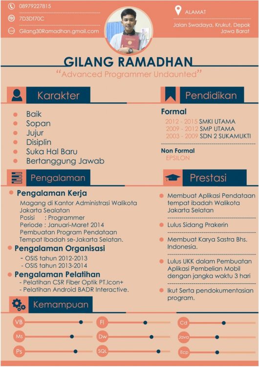 Contoh CV Surat Lamaran Kerja Yang Menarik Bagi Perusahaan