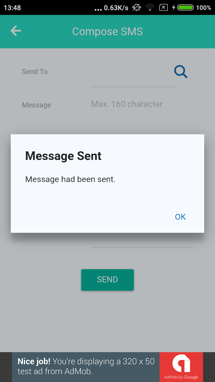 Halaman Notification FOX FREE SMS- SMS Gratis ke semua operator